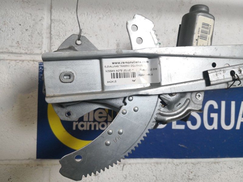 Recambio de elevalunas trasero izquierdo para nissan note (e11e)  | 0.06 - ...  | 0.06 - ... referencia OEM IAM   