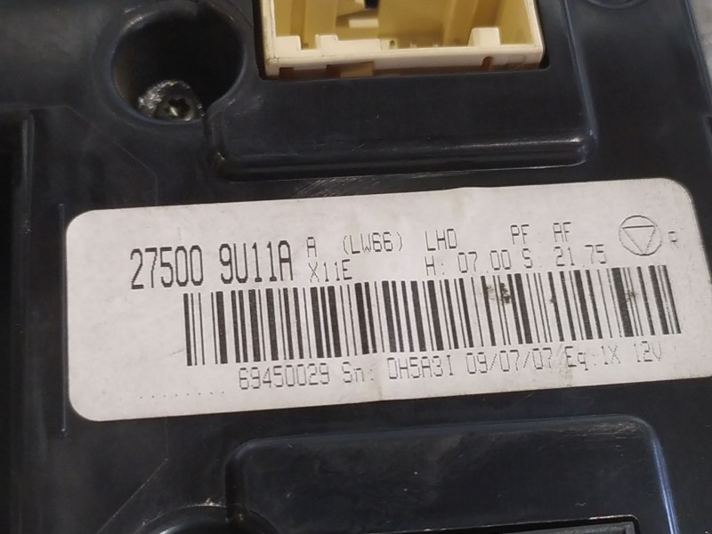 Recambio de mando climatizador para nissan note (e11e)  | 0.06 - ...  | 0.06 - ... referencia OEM IAM   