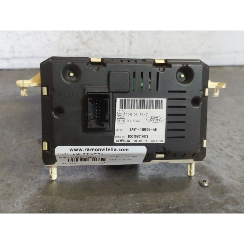 Recambio de pantalla multifuncion para ford fiesta (cb1)  | 0.08 - ...  | 0.08 - ... referencia OEM IAM   