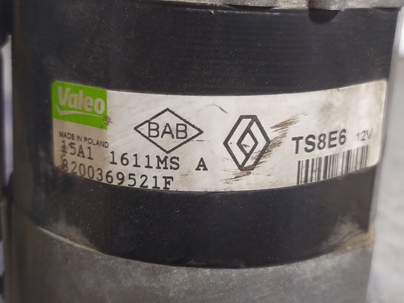 Recambio de motor arranque para renault grand modus  | 0.08 - ...  | 0.08 - ... referencia OEM IAM TS8E6  