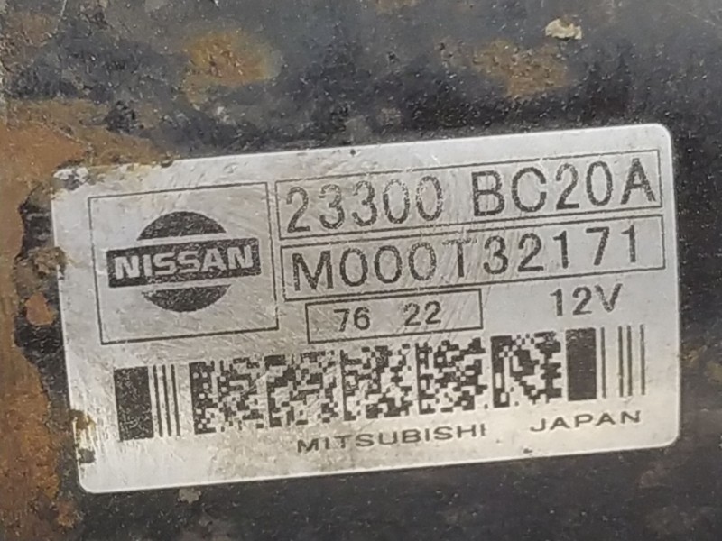 Recambio de motor arranque para nissan note (e11e)  | 0.06 - ...  | 0.06 - ... referencia OEM IAM M000T32171 23300BC20A 