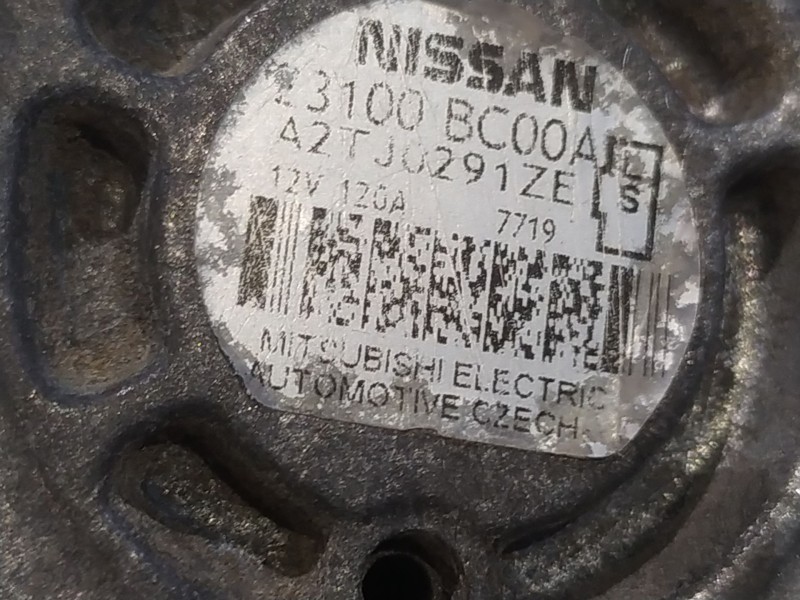 Recambio de alternador para nissan note (e11e)  | 0.06 - ...  | 0.06 - ... referencia OEM IAM 3100BC00A  