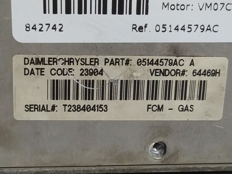 Recambio de modulo electronico para chrysler grand voyager  | 0.08 - ...  | 0.08 - ... referencia OEM IAM 05144579AC T238404153 
