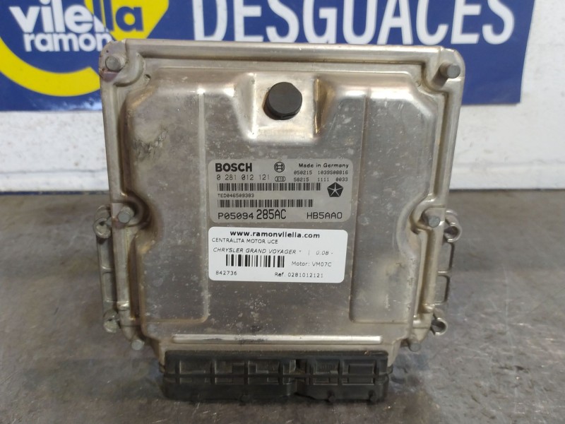 Recambio de centralita motor uce para chrysler grand voyager  | 0.08 - ...  | 0.08 - ... referencia OEM IAM 0281012121  