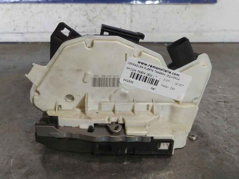 Recambio de cerradura puerta trasera izquierda para skoda fabia (5j2 )  | 0.07 - ...  | 0.07 - ... referencia OEM IAM   