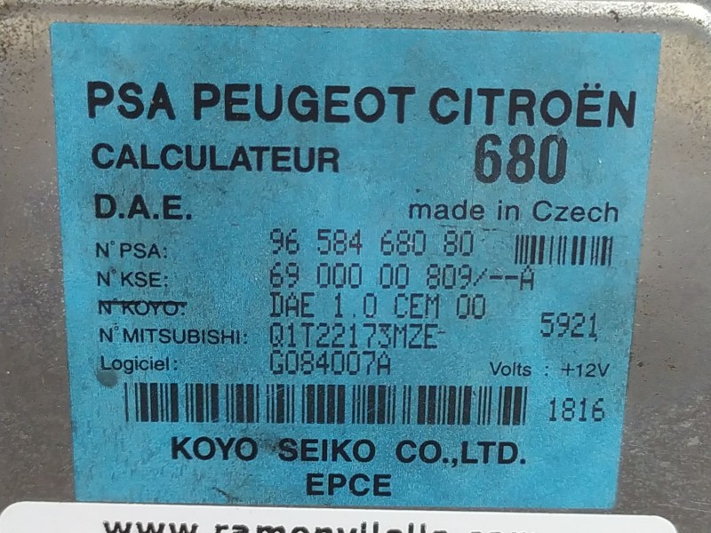 Recambio de centralita direccion asistida para citroen c2 1.4 hdi referencia OEM IAM 9658468080 6900000809A 