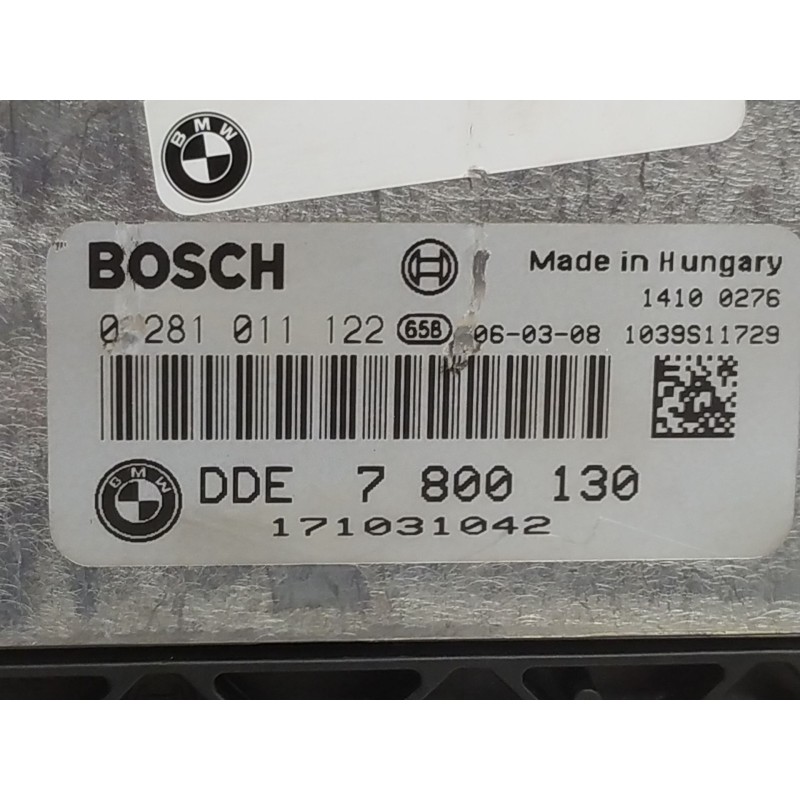 Recambio de centralita motor uce para bmw serie 3 cabrio (e46) 2.0 16v diesel cat referencia OEM IAM 0281011122  