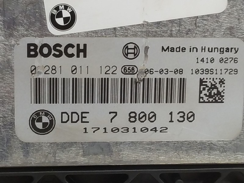 Recambio de centralita motor uce para bmw serie 3 cabrio (e46) 2.0 16v diesel cat referencia OEM IAM 0281011122  