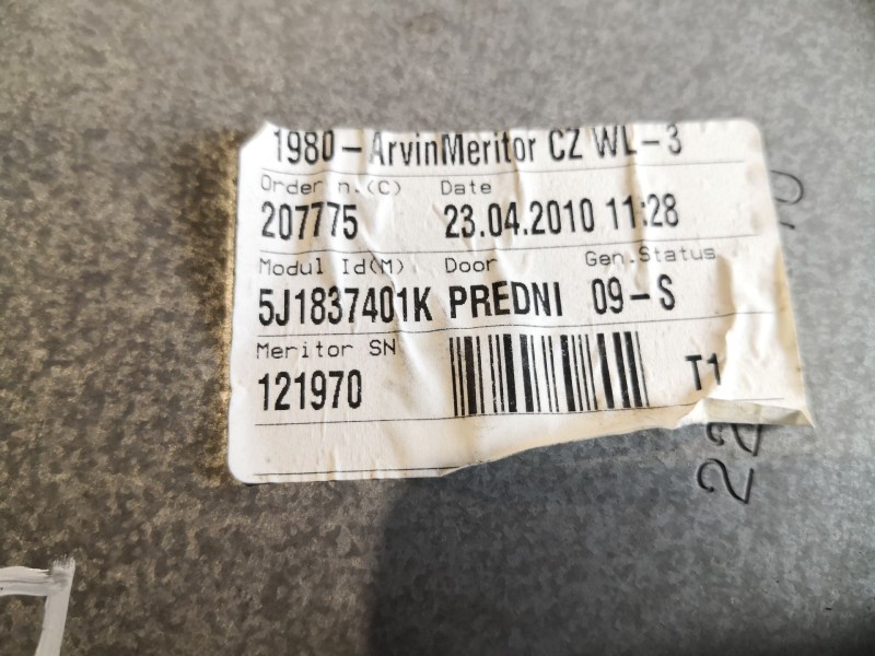 Recambio de elevalunas delantero izquierdo para skoda fabia (5j2 )  | 0.07 - ...  | 0.07 - ... referencia OEM IAM   