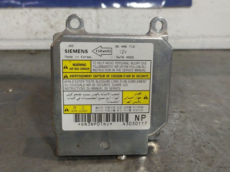 Recambio de centralita airbag para daewoo lacetti 1.6 cat referencia OEM IAM 5WY64026  