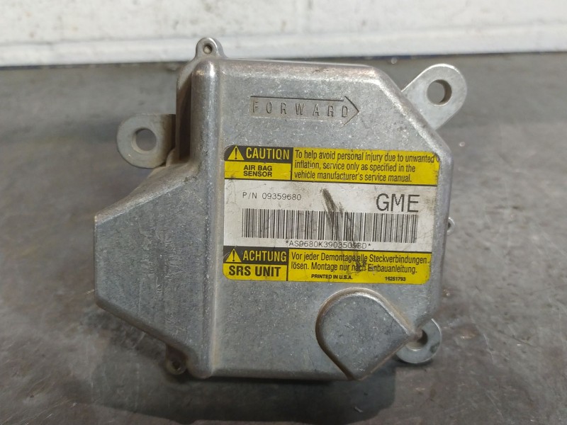 Recambio de centralita airbag para opel sintra cd | 0.96 - ... cd | 0.96 - ... referencia OEM IAM 09359680  