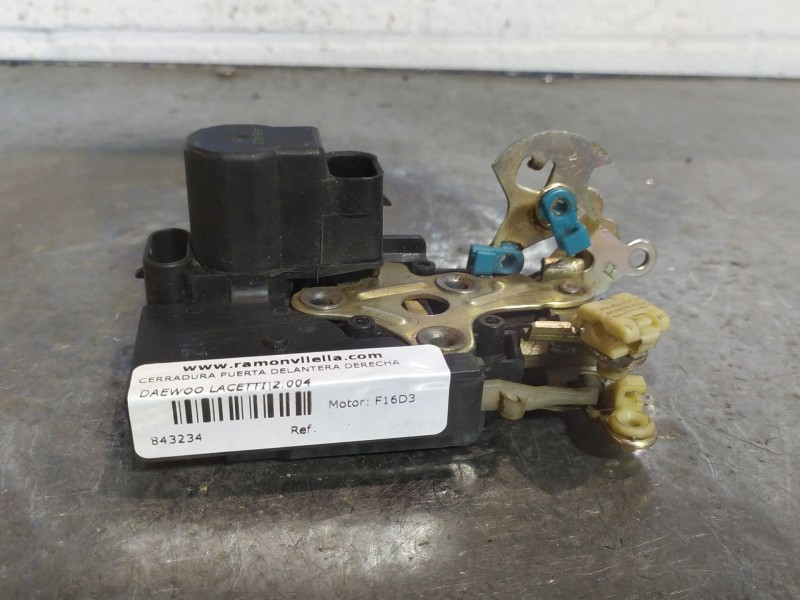 Recambio de cerradura puerta delantera derecha para daewoo lacetti 1.6 cat referencia OEM IAM   