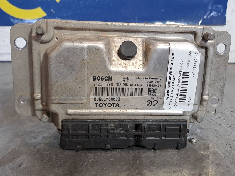 Recambio de centralita motor uce para toyota aygo (kgb/wnb) blue referencia OEM IAM 0261208702  