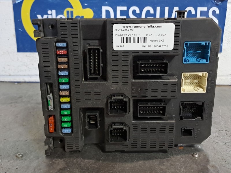 Recambio de centralita bsi para peugeot 207 cc  | 0.07 - ...  | 0.07 - ... referencia OEM IAM BSI2004P0700  