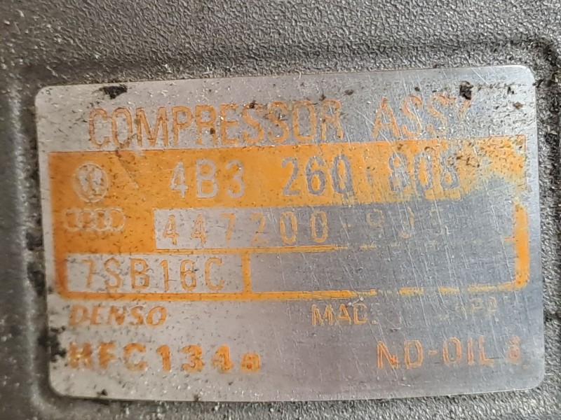 Recambio de compresor aire acondicionado para audi a6 2.4 referencia OEM IAM 4B3260906  7SB16C