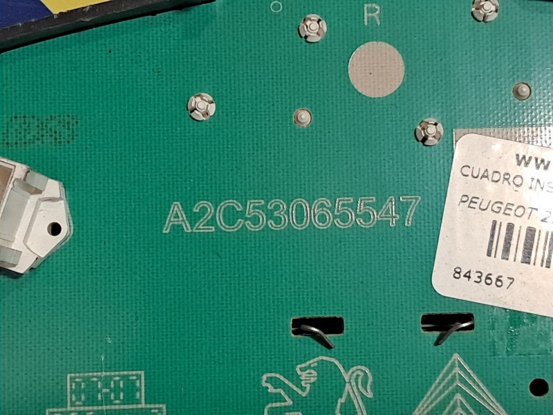 Recambio de cuadro instrumentos para peugeot 207 cc  | 0.07 - ...  | 0.07 - ... referencia OEM IAM A2C53065547  