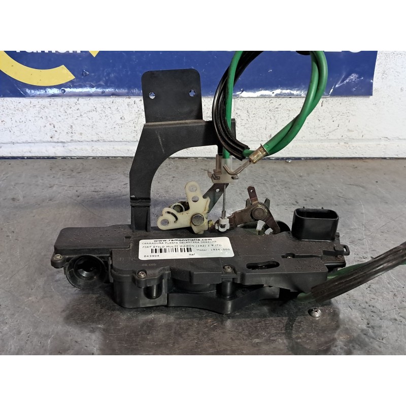 Recambio de cerradura puerta delantera derecha para fiat stilo multi wagon (192) 1.9 jtd 115 | 0.03 - ... 1.9 jtd 115 | 0.03 - .