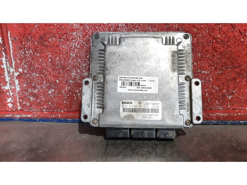 Recambio de centralita motor uce para opel vivaro furgón 2.7t corto | 01.01 - 12.06 furgón 2.7t corto | 01.01 - 12.06 referencia