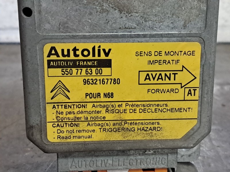 Recambio de centralita airbag para citroen xsara picasso 1.8 16v referencia OEM IAM 9632167780  