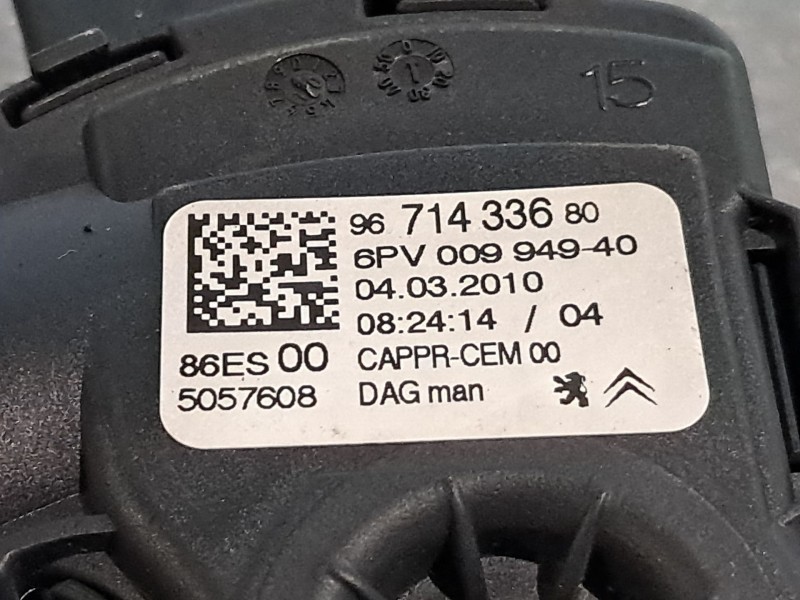 Recambio de potenciometro pedal para peugeot 207 sw  | 0.07 - ...  | 0.07 - ... referencia OEM IAM 9671433680  