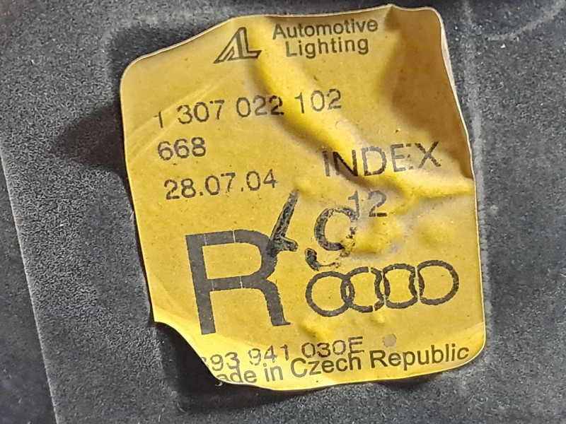 Recambio de faro derecho para audi 80 80 1.9 tdi referencia OEM IAM 1307022102  