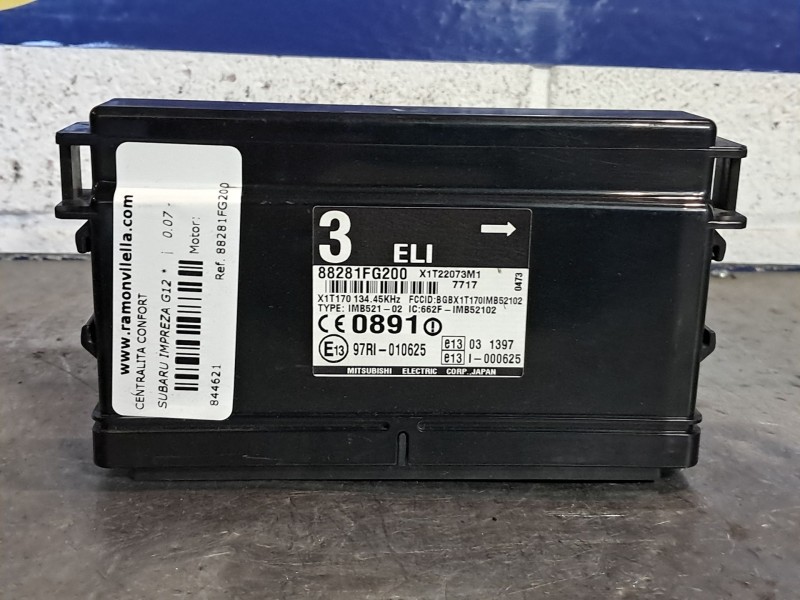 Recambio de centralita confort para subaru impreza g12  | 0.07 - ...  | 0.07 - ... referencia OEM IAM 88281FG200  