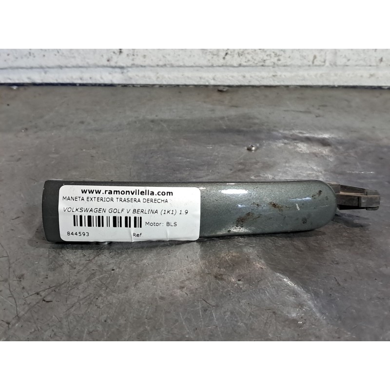 Recambio de maneta exterior trasera derecha para volkswagen golf v berlina (1k1) 1.9 tdi | 0.03 - ... 1.9 tdi | 0.03 - ... refer
