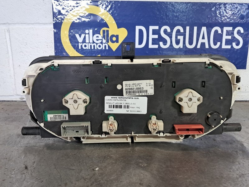 Recambio de cuadro instrumentos para renault laguna ii (bg0) 1.8 cat referencia OEM IAM 8200218863  