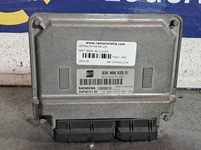 Recambio de centralita motor uce para seat ibiza (6l1) stella referencia OEM IAM 5WP4012104  