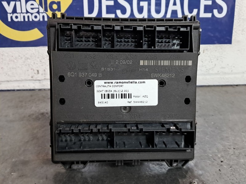 Recambio de centralita confort para seat ibiza (6l1) stella referencia OEM IAM 5WK48212  