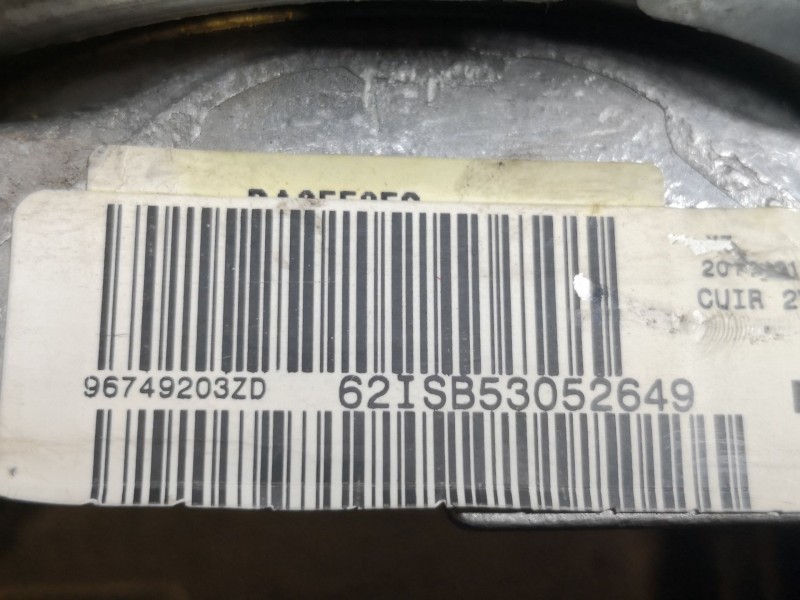 Recambio de volante para citroen c5 1.6 hdi fap airdream 110 business referencia OEM IAM 96749203ZD  