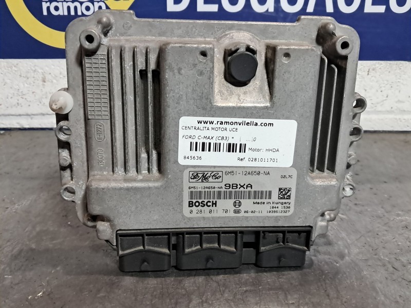 Recambio de centralita motor uce para ford c-max (cb3)  | ...  | ... referencia OEM IAM 0281011701  