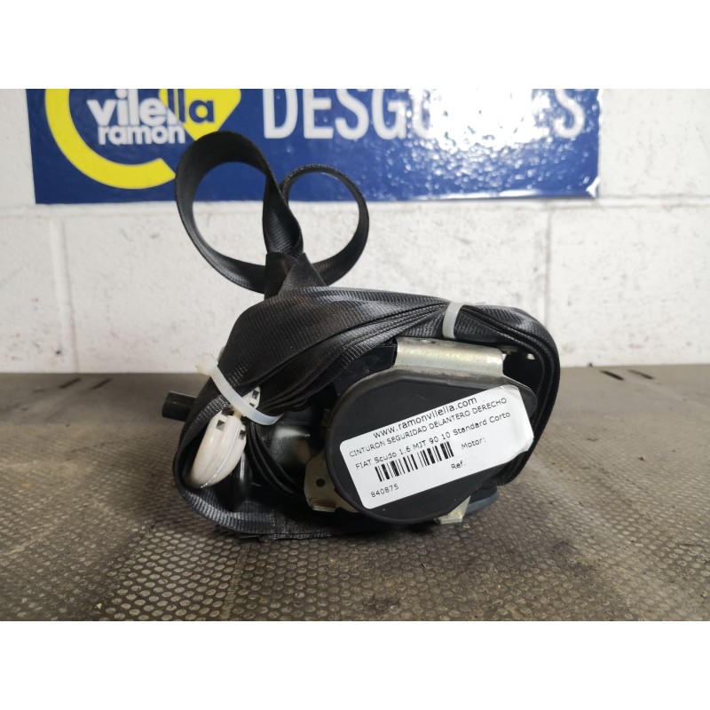Recambio de cinturon seguridad delantero derecho para fiat scudo 1.6 mjt 90 10 standard corto 89 referencia OEM IAM   