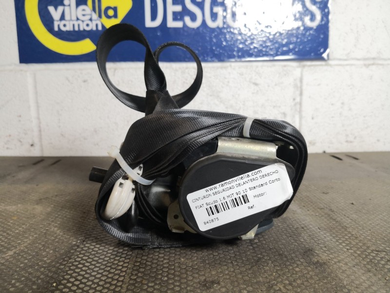 Recambio de cinturon seguridad delantero derecho para fiat scudo 1.6 mjt 90 10 standard corto 89 referencia OEM IAM   
