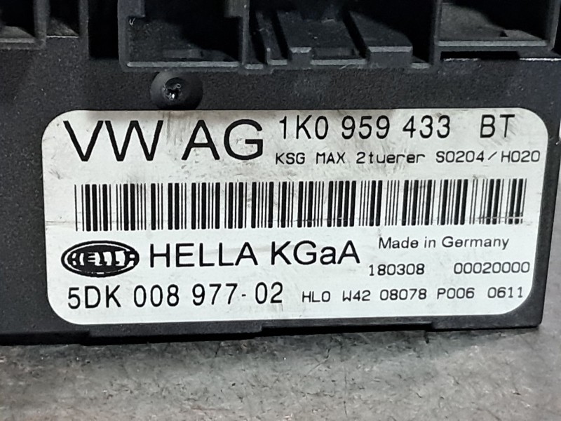 Recambio de centralita confort para volkswagen jetta (1k2)  | 0.05 - ...  | 0.05 - ... referencia OEM IAM 1K0959433BT 5DK0089770