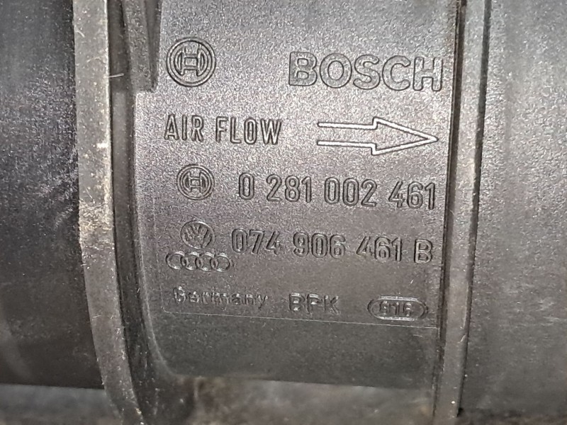 Recambio de caudalimetro para audi a3 (8p) 2.0 tdi ambiente referencia OEM IAM 0281002461 074906461B 