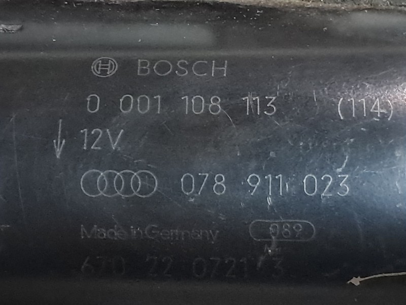 Recambio de motor arranque para audi a6 2.8 referencia OEM IAM 078711023 000108113 6702207213