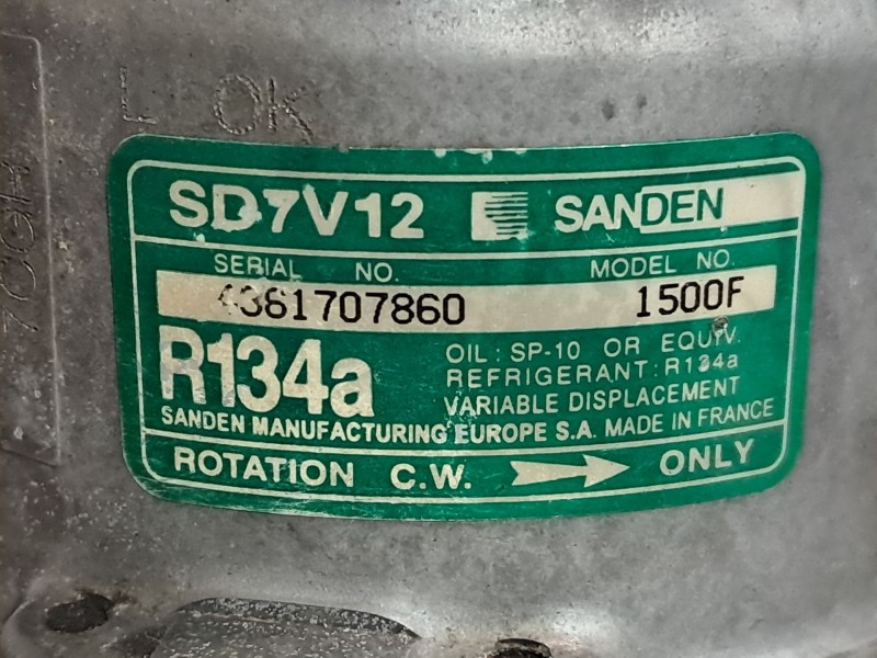 Recambio de compresor aire acondicionado para citroen saxo 1.4 vts referencia OEM IAM 1500F  SD7V12
