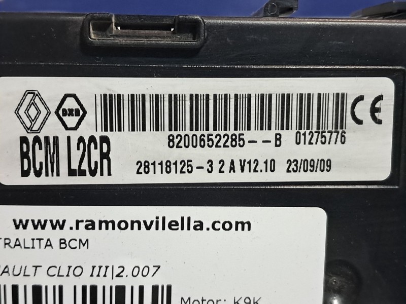 Recambio de centralita bcm para renault clio iii authentique referencia OEM IAM BCML2CR  