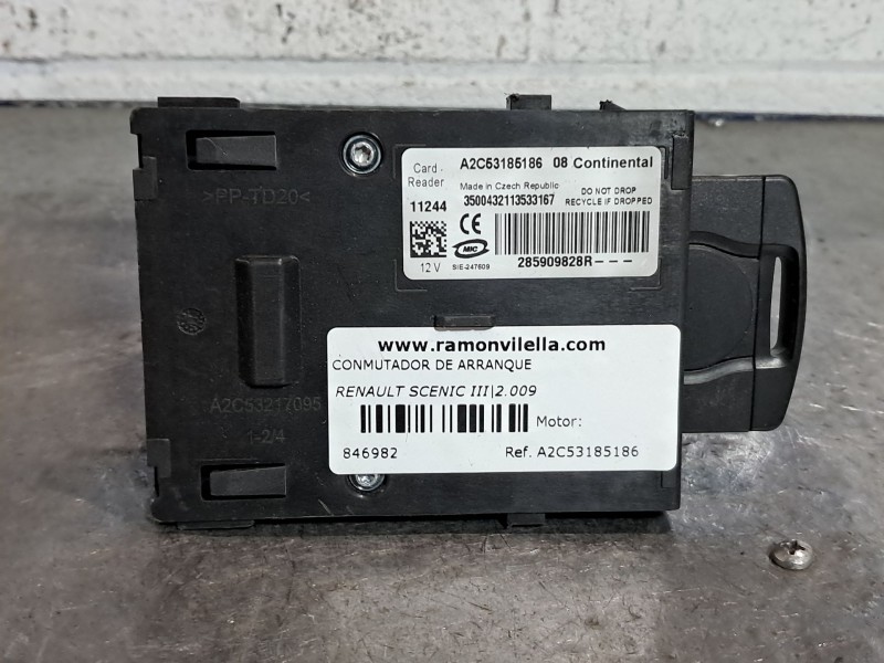 Recambio de conmutador de arranque para renault scenic iii authentique referencia OEM IAM A2C53185186  