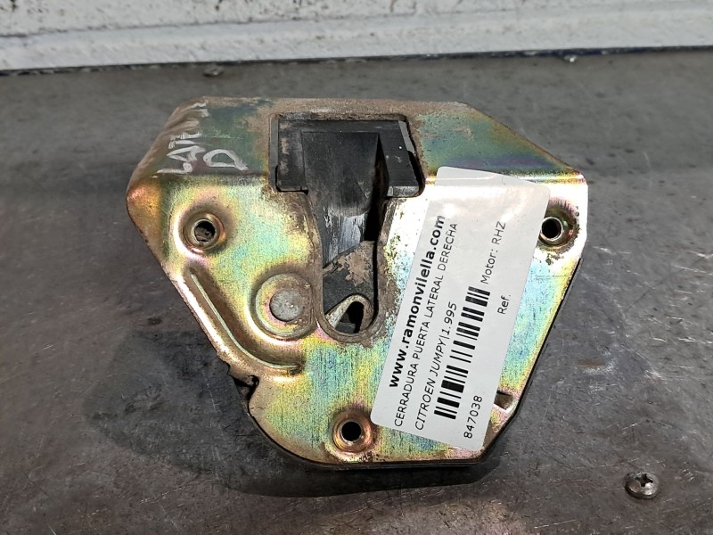 Recambio de cerradura puerta lateral derecha para citroen jumpy 2.0 hdi referencia OEM IAM   