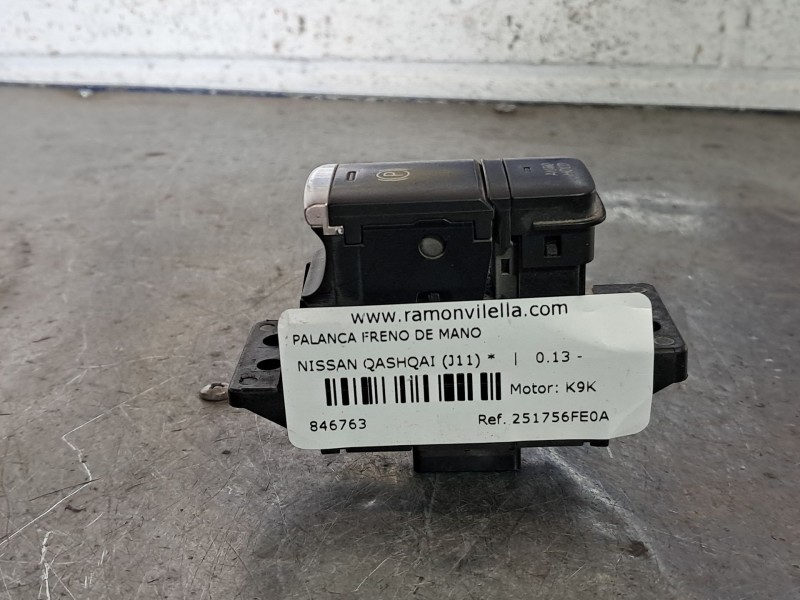 Recambio de palanca freno de mano para nissan qashqai (j11)  | 0.13 - ...  | 0.13 - ... referencia OEM IAM 251756FE0A  
