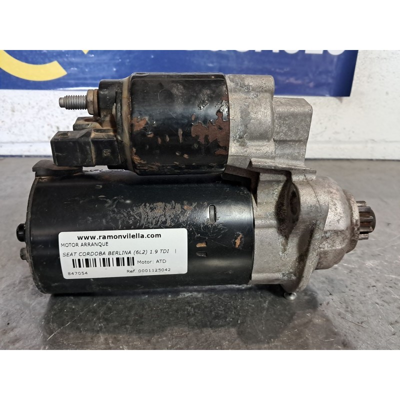 Recambio de motor arranque para seat cordoba berlina (6l2) 1.9 tdi | 0.02 - 0.09 1.9 tdi | 0.02 - 0.09 referencia OEM IAM 000112