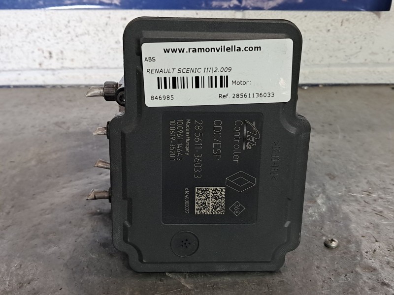 Recambio de abs para renault scenic iii authentique referencia OEM IAM 28561136033  
