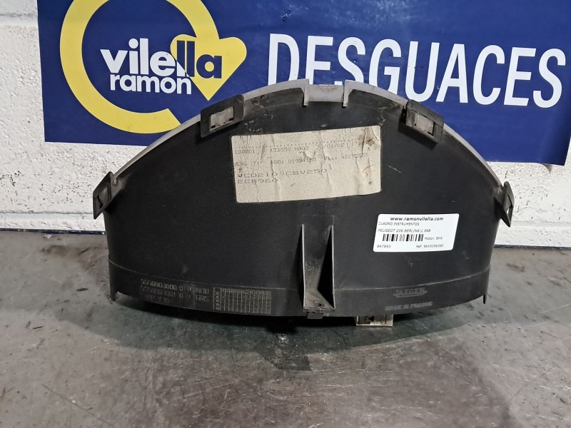 Recambio de cuadro instrumentos para peugeot 206 berlina xn referencia OEM IAM 9645096080 WF2JJT12 