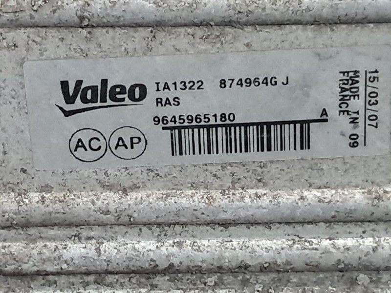 Recambio de intercooler para citroen berlingo  | 0.02 - ...  | 0.02 - ... referencia OEM IAM 9645965180 874964GJ 