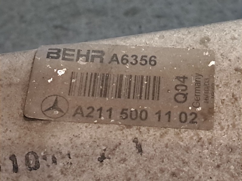 Recambio de intercooler para mercedes clase e (w211) berlina 3.2 cdi cat referencia OEM IAM A2115001102 A6356 