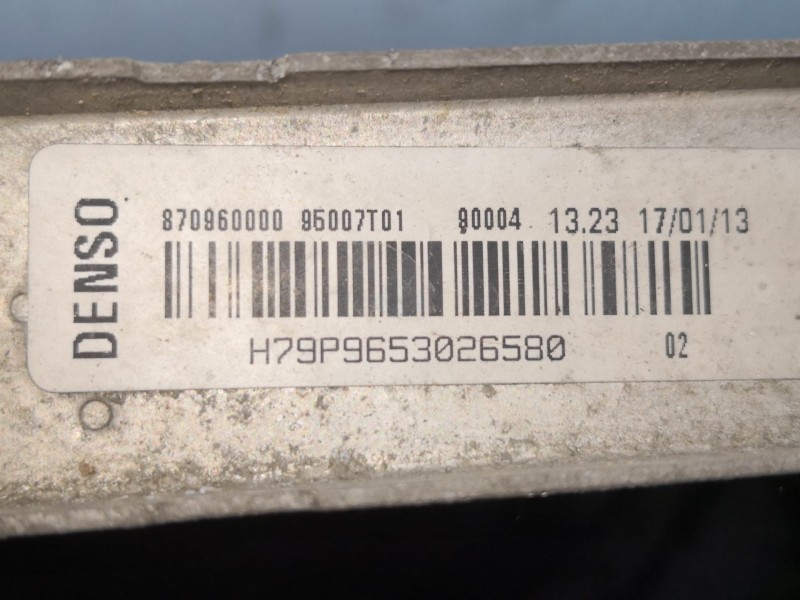 Recambio de radiador agua para citroen c3 attraction referencia OEM IAM 9653026580  