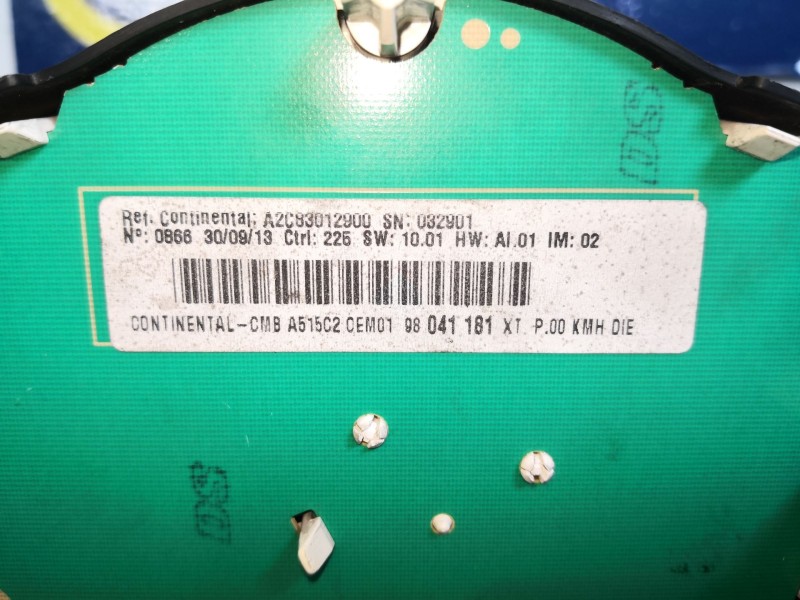 Recambio de cuadro instrumentos para citroen c3 attraction referencia OEM IAM 98041181XT  