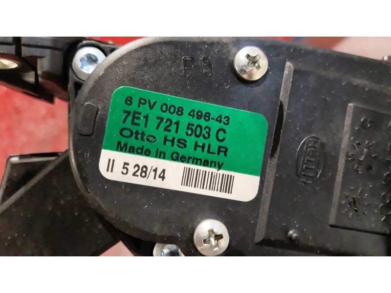 Recambio de potenciometro pedal para volkswagen caravelle corto 2.0 115 trendline referencia OEM IAM 7E1721503C 6PV00849643 
